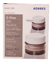 Korres Black Pine Σετ Περιποίησης για Σύσφιξη με Κρέμα Προσώπου