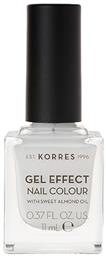 Korres Gel Effect Gloss Βερνίκι Νυχιών Μακράς Διαρκείας Λευκό 1 Blanc White 11ml από το Pharm24