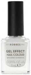 Korres Gel Effect Gloss Βερνίκι Νυχιών Μακράς Διαρκείας Λευκό 2 Porcelain White 11ml από το Pharm24