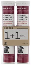 Korres Ginseng Vitamins & Minerals Βιταμίνη για Ενέργεια & Ανοσοποιητικό Μανταρίνι 36 αναβράζοντα δισκία από το Pharm24