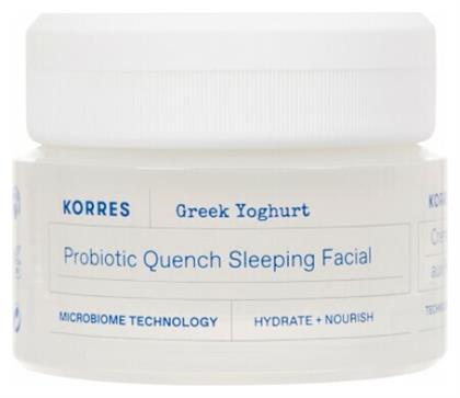 Korres Greek Yoghurt Probiotic Quench 48ωρη Κρέμα Προσώπου Νυκτός για Ενυδάτωση & Ανάπλαση με Υαλουρονικό Οξύ & Aloe Vera 40ml