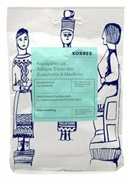 Korres Καραμέλες με Αιθέριο Έλαιο από Ευκάλυπτο Μενθόλη για Ξηρό Βήχα Ευκάλυπτος & Μέντα 60gr 15τμχ