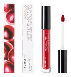 Korres Morello Matte Lasting Lip Fluid 59 Brick Red 3.4ml