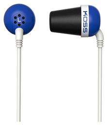 Koss Ακουστικά Ψείρες In Ear Plug Μπλε