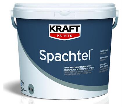 Kraft Spachtel Στόκος Γενικής Χρήσης Έτοιμος / Ακρυλικός / Νερού Σπατουλαρίσματος Λευκός 5kg