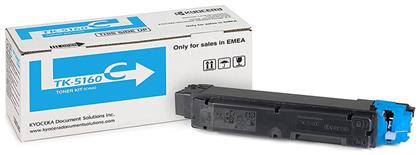 Kyocera TK-5160C Γνήσιο Toner Laser Εκτυπωτή Κυανό 12000 Σελίδων (1T02NTCNL0)