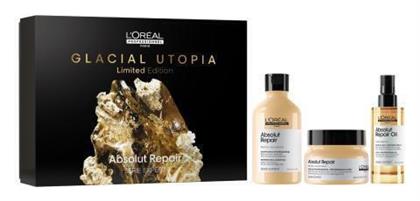 L'Oréal Professionnel Absolut Repair Glacial Utopia Limited Edition Σετ Θεραπείας Μαλλιών με Σαμπουάν, Μάσκα και Λάδι 3τμχ