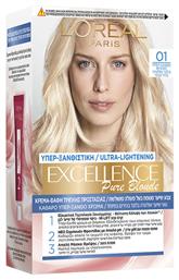 L'Oreal Paris Excellence Pure Blonde Σετ Βαφή Μαλλιών 01 Ultra Light Natural Blonde 48ml