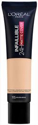 L'Oreal Paris Infaillible 24H Matte Cover Liquid Make Up 115 Beige Dore 30ml