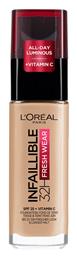 L'Oreal Paris Infaillible 32H Fresh Wear Liquid Make Up 145 Rose Beige 30ml από το Pharm24