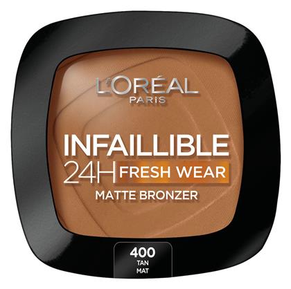 L'Oreal Paris Infallible 24H Fresh Wear Matte Bronzer 400 Tan Dore 9gr από το Pharm24