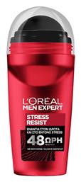 L'Oreal Paris Men Expert Stress Resist Αποσμητικό 48h σε Roll-On 50ml από το e-Fresh