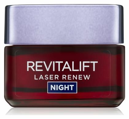 L'Oreal Paris Revitalift Laser Renew Ενυδατική & Αντιγηραντική Κρέμα Προσώπου Νυκτός με Υαλουρονικό Οξύ & Βιταμίνη C 50ml