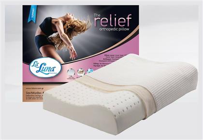 La Luna Relief Orthopedic Μαξιλάρι Ύπνου Memory Foam Ανατομικό Medium Μέτριο 40x60x10cm από το Spitishop