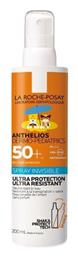 La Roche Posay Anthelios Dermo-Pediatrics Αδιάβροχο Παιδικό Αντηλιακό Spray SPF50 200ml από το Pharm24