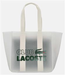 Lacoste Γυναικεία Τσάντα Shopper Ώμου Off White