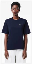 Lacoste Γυναικείο T-shirt Μπλε Σκούρο