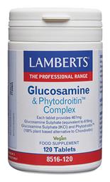 Lamberts Glucosamine & Phytodroitin Complex Συμπλήρωμα για την Υγεία των Αρθρώσεων 120 ταμπλέτες