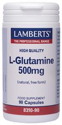 Lamberts L-Glutamine 500mg 90 Κάψουλες Unflavoured