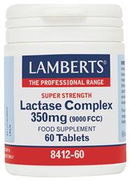 Lamberts Lactase Complex 350mg (9000FCC) 60 ταμπλέτες