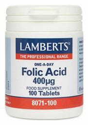 Lamberts One-A-Day Folic Acid 400mg 100 ταμπλέτες