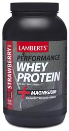 Lamberts Performance Whey Protein & Magnesium Πρωτεΐνη Ορού Γάλακτος με Γεύση Φράουλα 1kg από το Pharm24