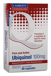 Lamberts Ubiquinol χωρίς Γλουτένη 100mg 60 κάψουλες