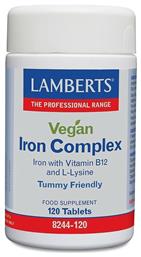Lamberts Vegan Iron Complex 120 ταμπλέτες