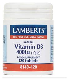 Lamberts Vitamin D3 400iu 120 ταμπλέτες