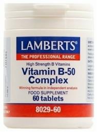 Lamberts Vitamin Β-50 Complex Βιταμίνη 60 ταμπλέτες