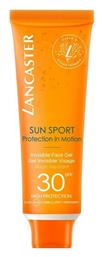 Lancaster Sun Sport Invisible Gel Αντηλιακό Gel Προσώπου SPF30 50ml από το Galerie De Beaute