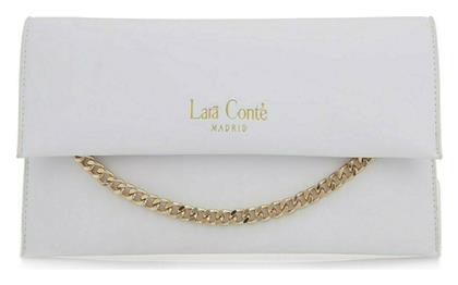 Lara Conte Madrid Γυναικείος Φάκελος Λευκός