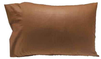 Le Blanc Cotton Line Σετ Μαξιλαροθήκες με Φάσα 50x70εκ. Brown