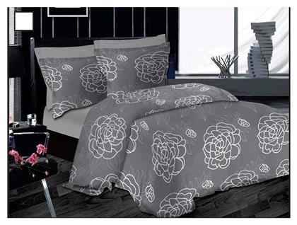 Le Blanc Σετ Σεντόνια Μονά 170x245εκ. Night Lotus Grey από το Katoikein