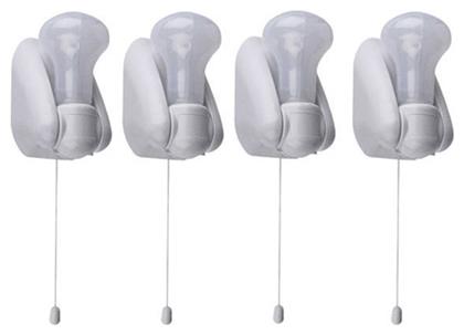 LED Φωτιστικό Γλόμπος για Ντουλάπες με Μπαταρία, Φωτοκύτταρο και Αυτοκόλλητο Τοποθέτησης