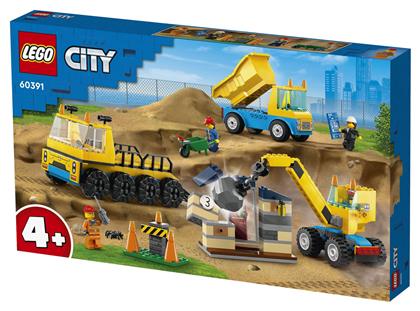 Lego City Construction Trucks and Wrecking Ball Crane για 4+ ετών από το e-shop