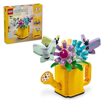 Lego Creator 3-in-1 Flowers in Watering Can για 8+ ετών από το Moustakas Toys