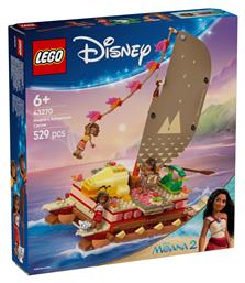 Lego Disney Moana's Adventure Canoe για 6+ Ετών 529τμχ