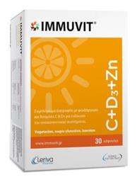 Leriva Pharma Immuvit C+D3+Zn Πολυβιταμίνη 1τμχ