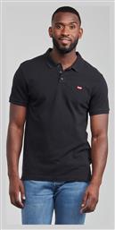 Levi's Ανδρικό T-shirt Polo Μαύρο