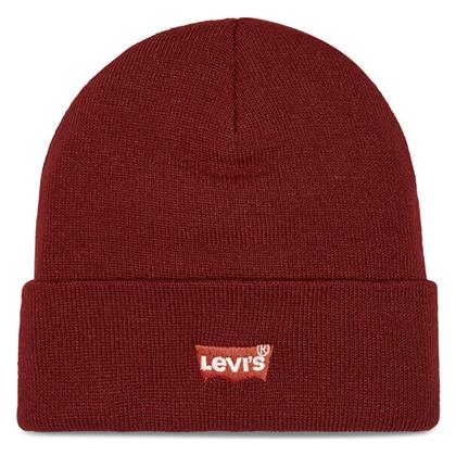 Levi's Beanie Ανδρικός Σκούφος Πλεκτός σε Μπορντό χρώμα