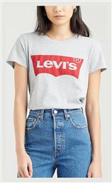 Levi's Γυναικείο T-shirt Γκρι με Στάμπα