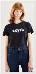 Levi's The Perfect Γυναικείο Αθλητικό T-shirt Μαύρο