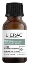 Lierac Anti-Blemish Protocol Λεπτόρρευστη Κρέμα Προσώπου Νυκτός 15ml