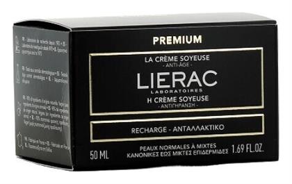 Lierac Premium La Creme Soyeuse Refill Rich Αντιγηραντική Κρέμα Προσώπου Ημέρας με Υαλουρονικό Οξύ 50ml