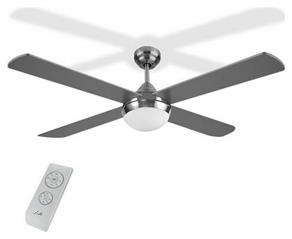 Life 60W με Φως 120cm Ασημί Norte