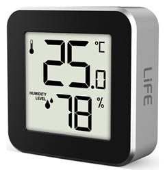 Life Alu Mini Ψηφιακό Υγρασιόμετρo & Θερμόμετρo για Χρήση σε Εσωτερικό Χώρο
