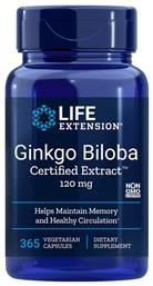 Life Extension Ginkgo Biloba Certified Extract 120mg 365 φυτικές κάψουλες