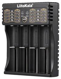 LiitoKala LII-402 USB Φορτιστής 4 Μπαταριών Li-ion/Ni-Cd/Ni-MH Μεγέθους AA/AAA/18650/16340/26650/14500