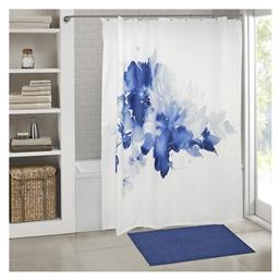 Lino Home Blume Κουρτίνα Μπάνιου 180x200cm Μπλε από το MyCasa